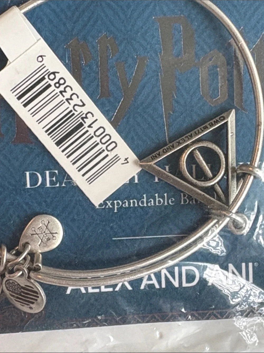 Alex and Ani Silver Harry Potter Deathly Hallows Charm Bangle